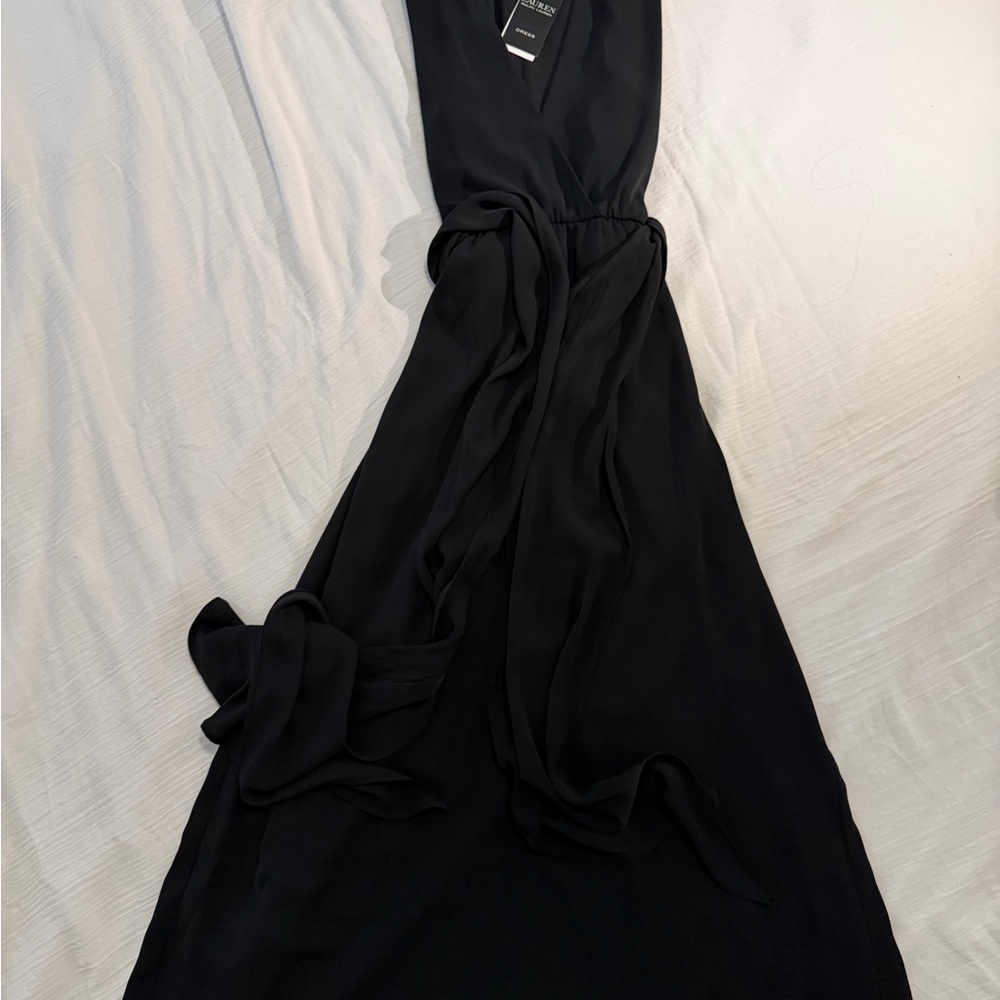 Ralph Lauren Black Backless Dress